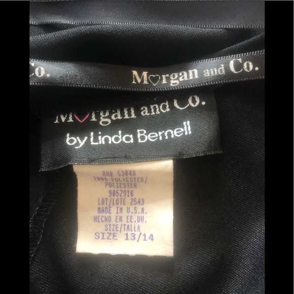 Morgan & Co Black Party/Cocktail/Prom Sz 13/14 - Picture 4 of 14